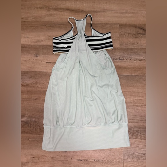 Lululemon no limits tank top in mint green and black - Picture 8 of 9